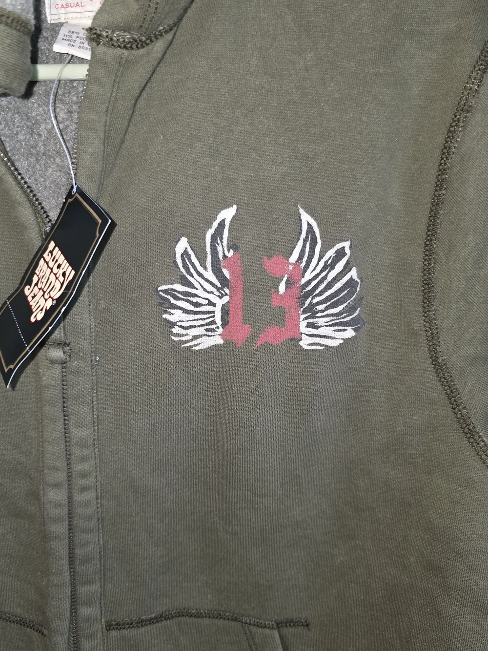 Lucky Brand lightweight zip